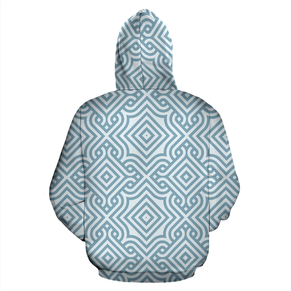 Arabic Pattern Zip Up Hoodie