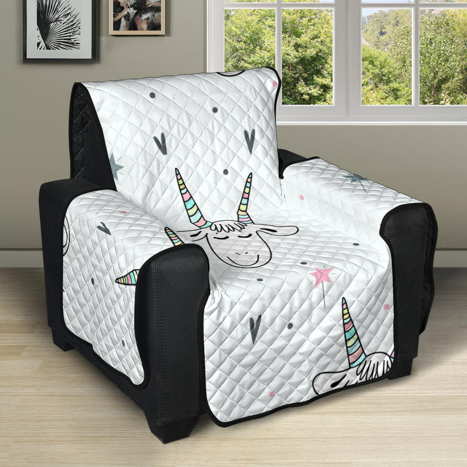 Cute goat design pattern Recliner Cover Protector