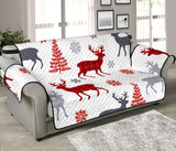 Deer tree snowflakes chrismas pattern Sofa Cover Protector