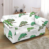 Chameleon Lizard Pattern Loveseat Couch Slipcover