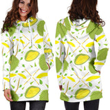 Durian Pattern Background Women'S Hoodie Dress