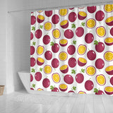 Passion Fruit Design Pattern Shower Curtain Fulfilled In US