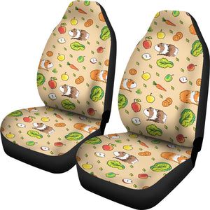 Guinea Pig Pattern Print Design 05 Universal Fit Car Seat Covers