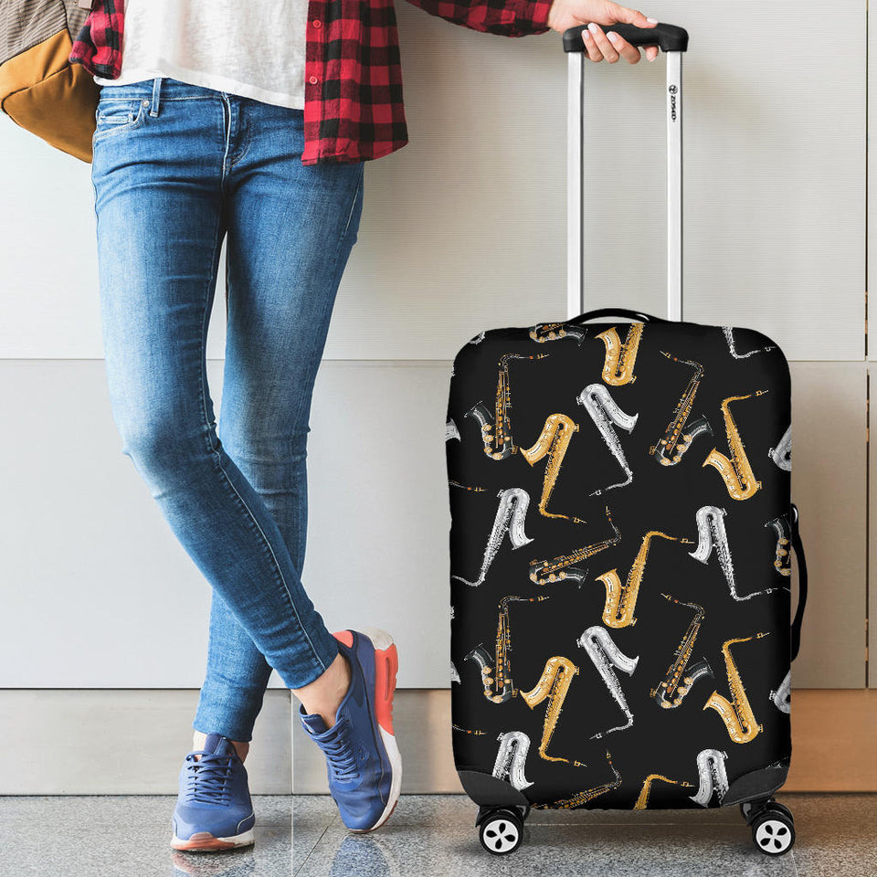 Saxophone Design Pattern Cabin Suitcases Luggages