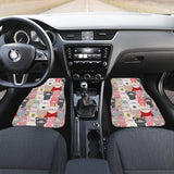 Pig Pattern Print Design 02 Front and Back Car Mats