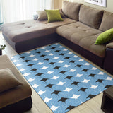 Stingray Pattern Print Design 03 Area Rug