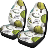 Hot Air Balloon Bird Cloud Pattern Universal Fit Car Seat Covers