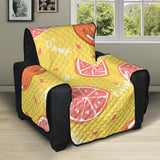 Grapefruit yellow background Recliner Cover Protector