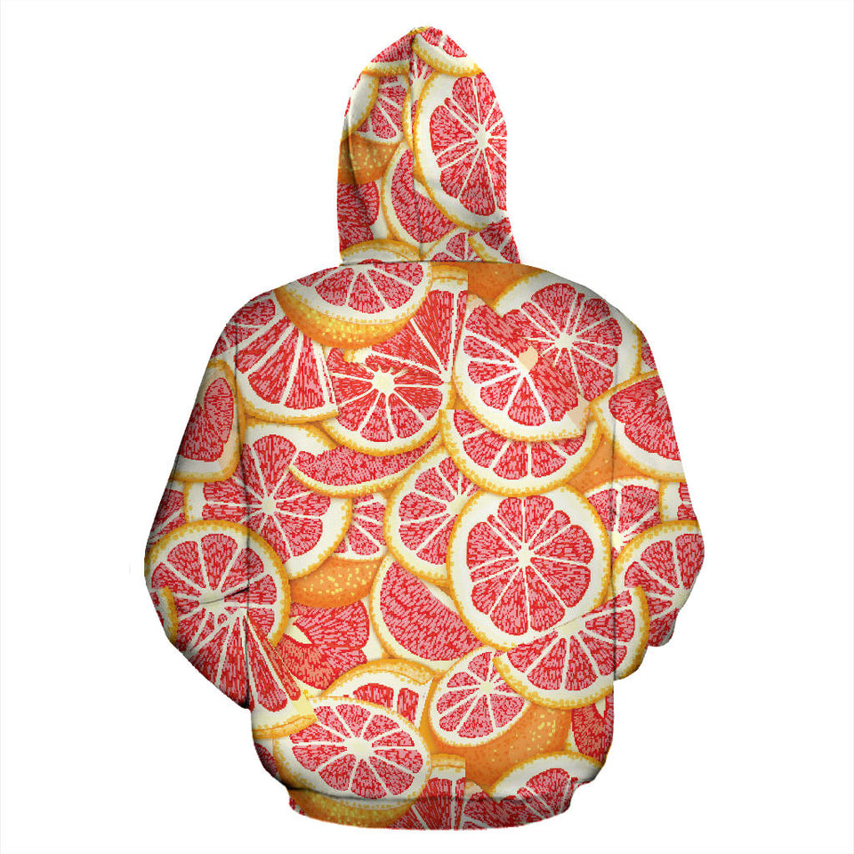 Tropical Grapefruit Pattern Men Women Pullover Hoodie