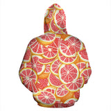 Tropical Grapefruit Pattern Men Women Pullover Hoodie