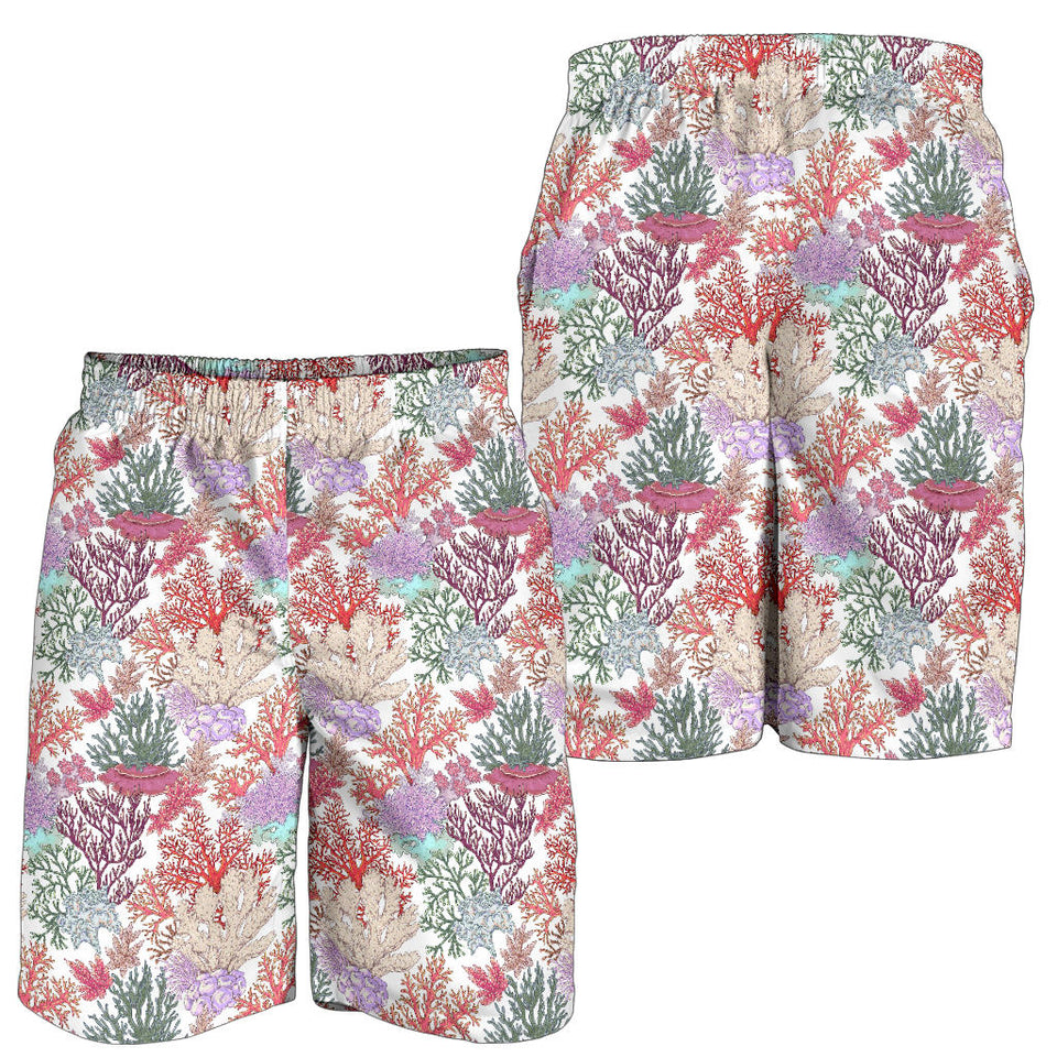Coral Reef Pattern Print Design 03 Men Shorts