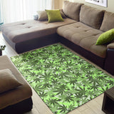 Canabis Marijuana Weed Pattern Print Design 01 Area Rug