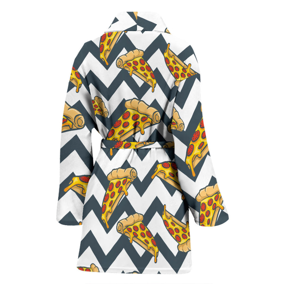 Pizza Design Pattern Women'S Bathrobe