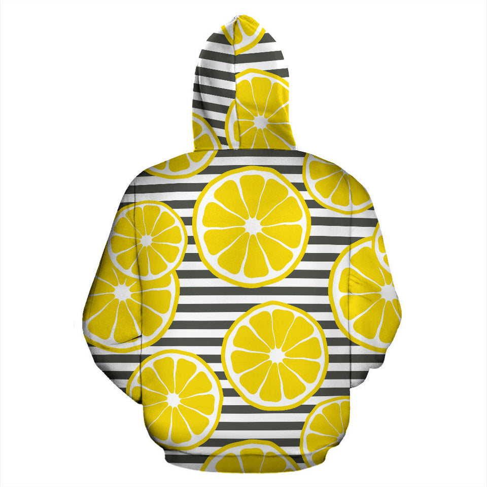 Slice Of Lemon Design Pattern Men Women Pullover Hoodie