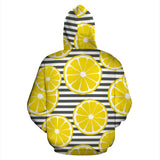 Slice Of Lemon Design Pattern Men Women Pullover Hoodie