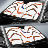 Boomerang Australian Aboriginal Ornament Pattern Car Sun Shade