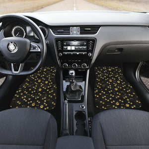 Dog Paws Pattern Print Design 05 Front Car Mats