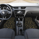 Dog Paws Pattern Print Design 05 Front Car Mats