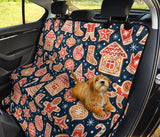 Christmas Gingerbread Cookie Pattern Dog Car Seat Covers