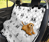 Cute French Bulldog Paw Pattern Dog Car Seat Covers