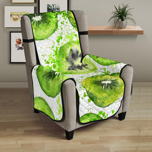 Watercolor kiwi pattern Chair Cover Protector