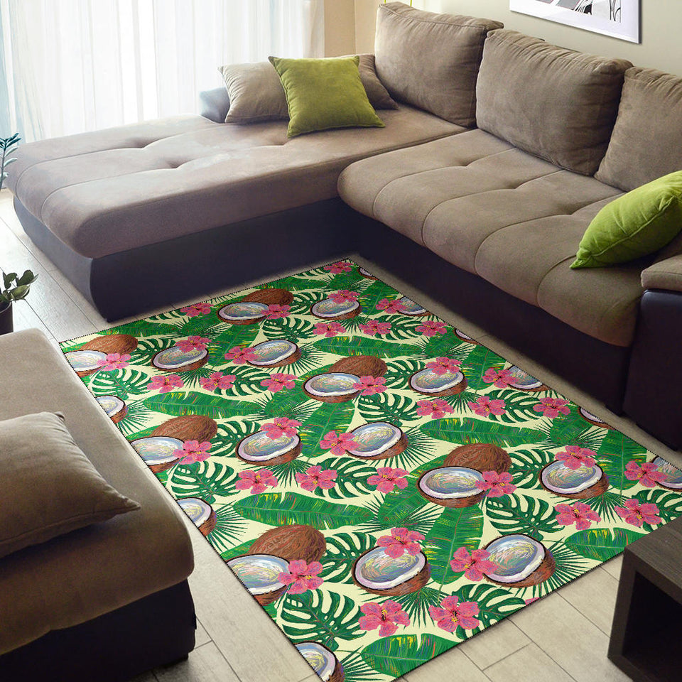 Coconut Pattern Print Design 01 Area Rug