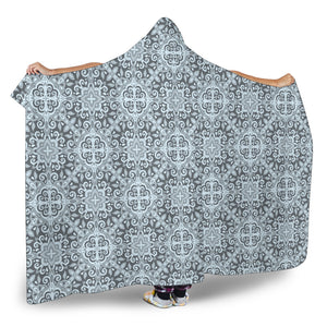 Traditional Indian Element Pattern Hooded Blanket
