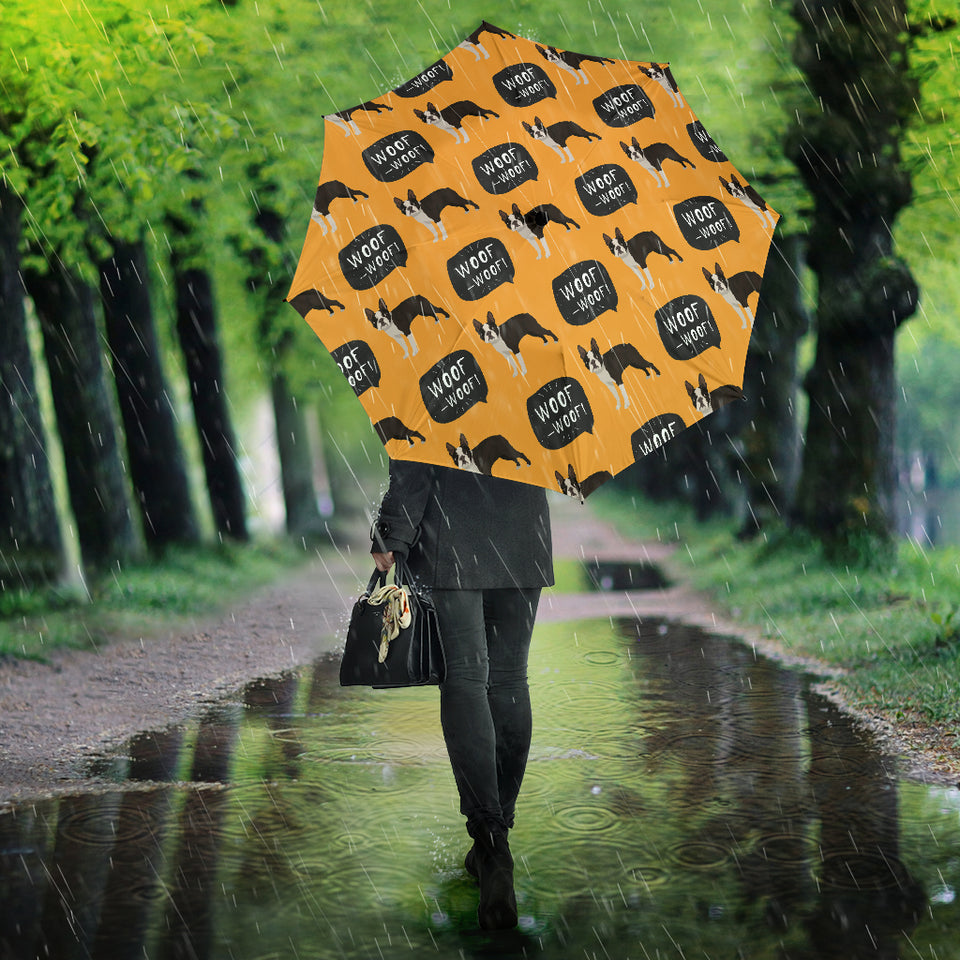Boston Terrier Design Pattern Umbrella