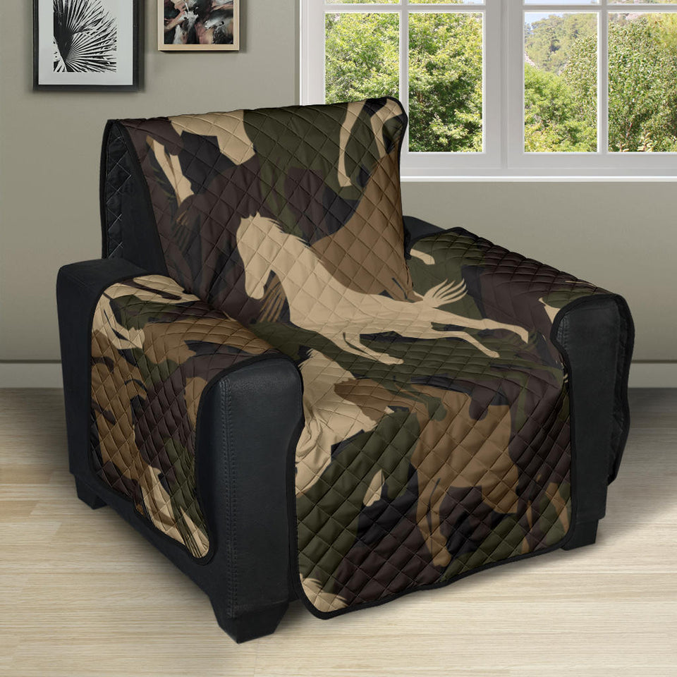 Horse Camo Camouflage Pattern Recliner Cover Protector