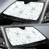 Cute Goat Design Pattern Car Sun Shade