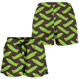 Green Peas Pattern Print Design 05 Women Shorts