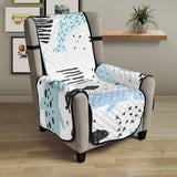 Cute dolphins Childish Style pattern Chair Cover Protector