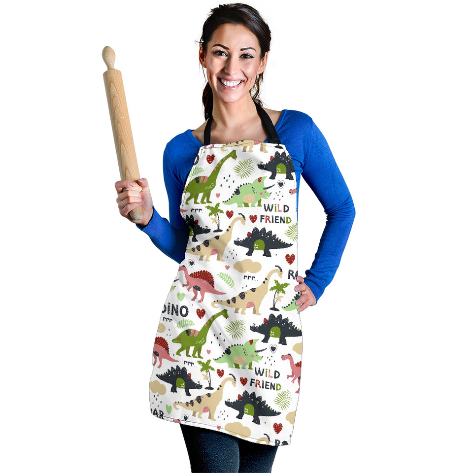 Cute Dinosaurs Pattern Adjustable Apron