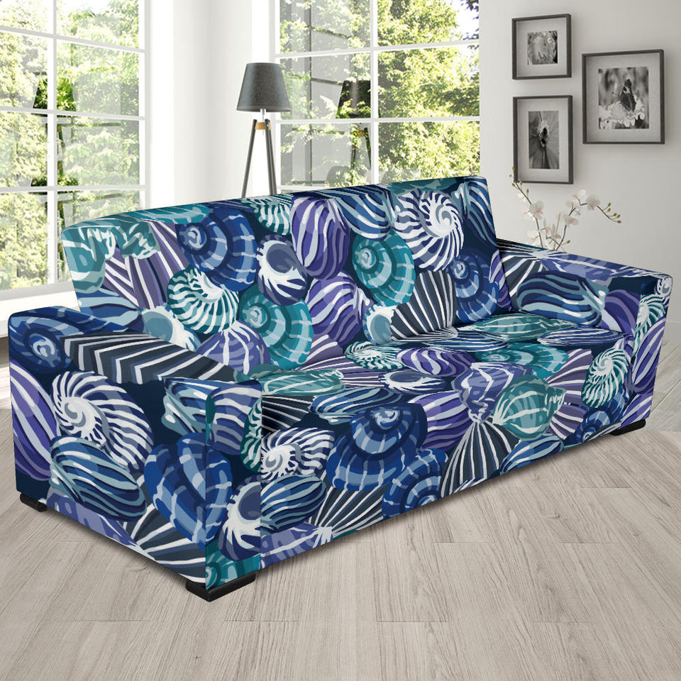 Shell Design Pattern Sofa Slipcover