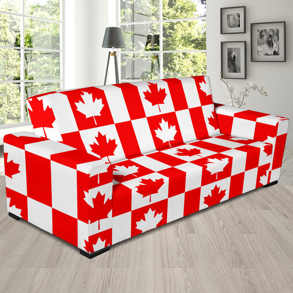 Canada Pattern Print Design 05 Sofa Slipcover