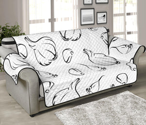 Garlic pattern black white Sofa Cover Protector