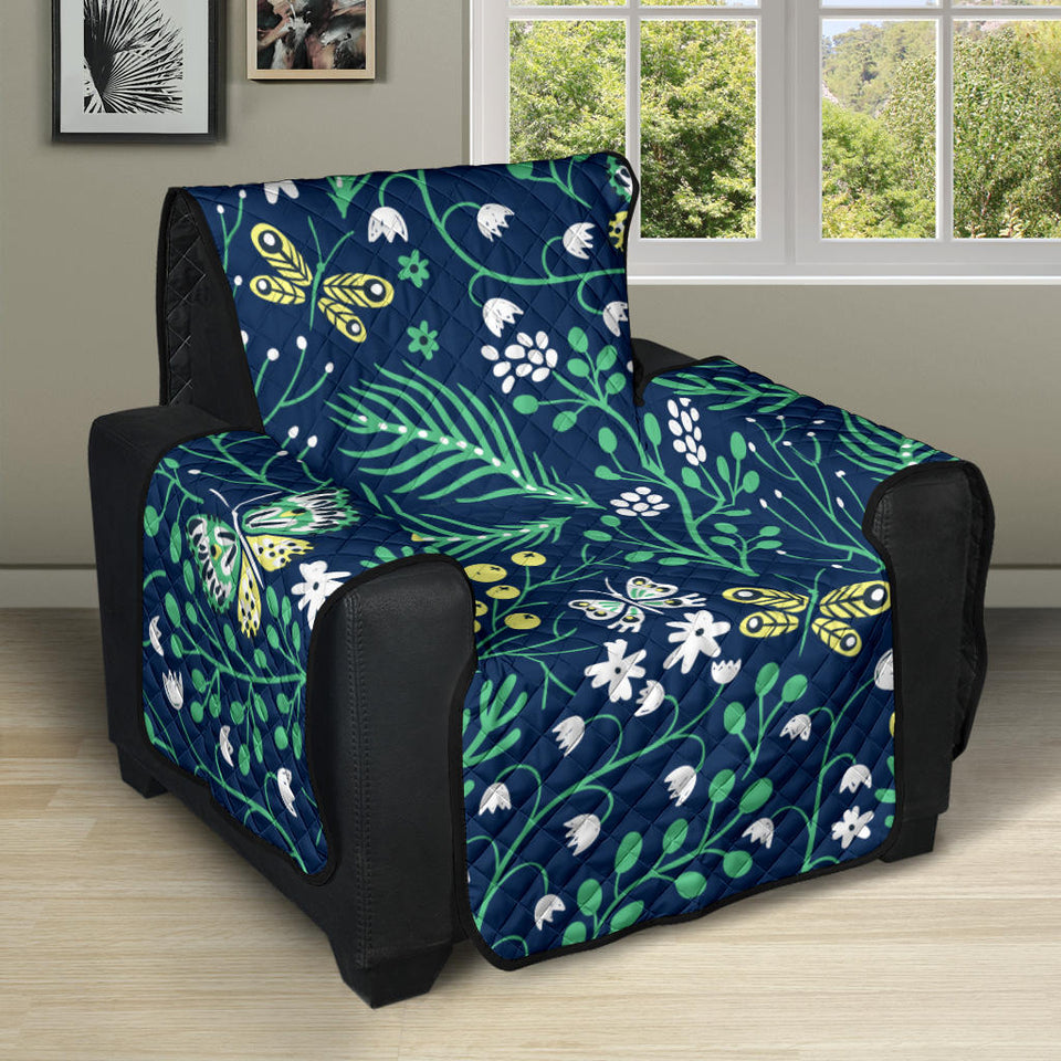 butterfly leaves pattern Recliner Cover Protector