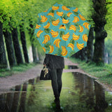 Banana Palm Leaves Pattern Background Umbrella