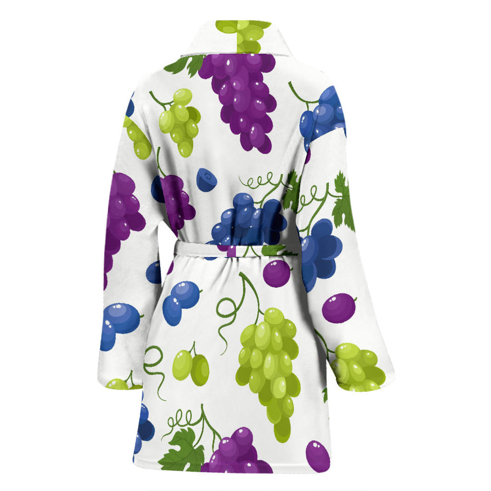Grape Pattern Women'S Bathrobe