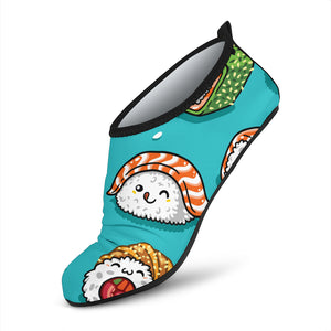 Cute Sushi Pattern Aqua Shoes