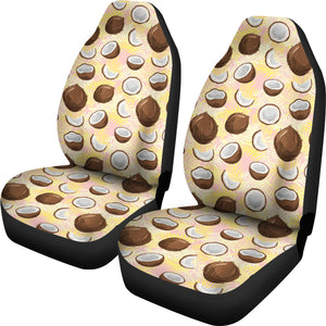 Coconut Pattern Print Design 05 Universal Fit Car Seat Covers