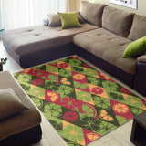 Cool Geometric Lime Pattern Area Rug