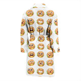Hamburger Pattern Print Design 04 Men's Bathrobe