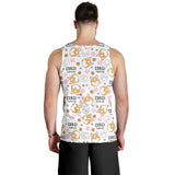 Corgi Dog Pattern Men Tank Top