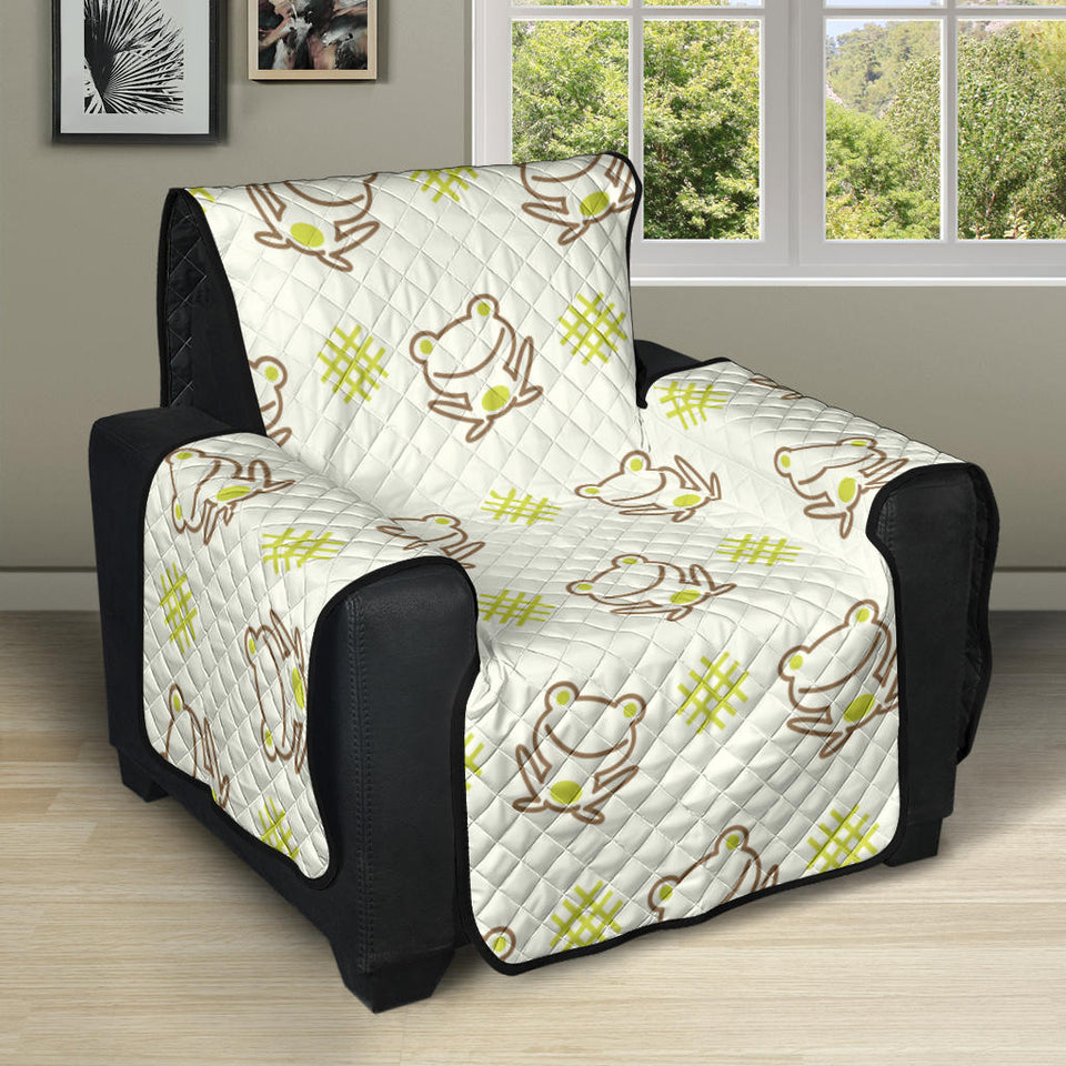 Cute cartoon frog baby pattern Recliner Cover Protector