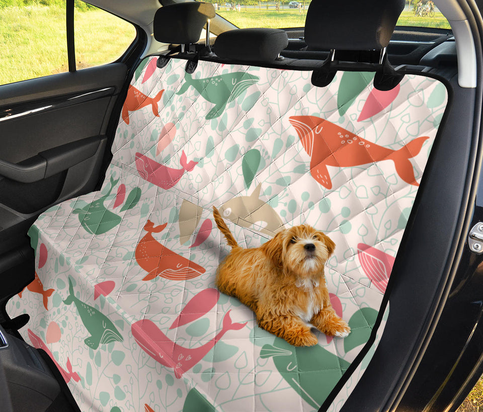 Cute Whale Pattern Dog Car Seat Covers
