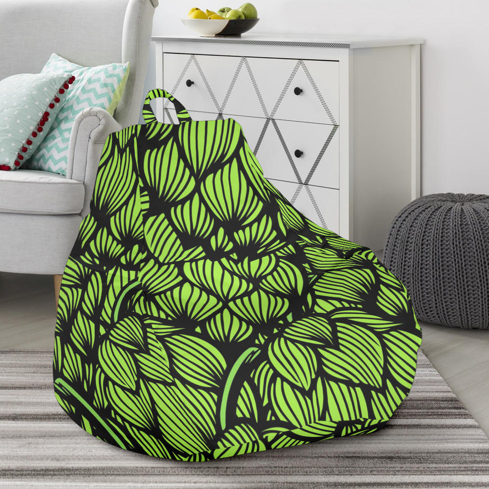 Green Hop Pattern Bean Bag Cover