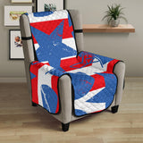 American football ball star stripes pattern Chair Cover Protector