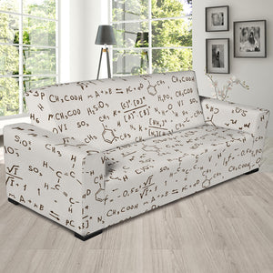Chemistry Periodic Table Pattern Print Design 04 Sofa Slipcover