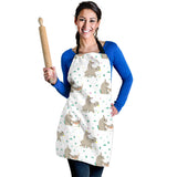 Cute Rhino Pattern Background Adjustable Apron